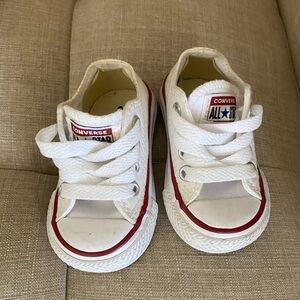 Converse Kids' Sneakers in White and Red